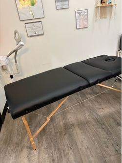 Facial, massage, tattoo bed