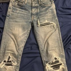 Amiris Mx 1 Black Patches Size 28