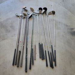 18 Assortment Of Golf Clubs