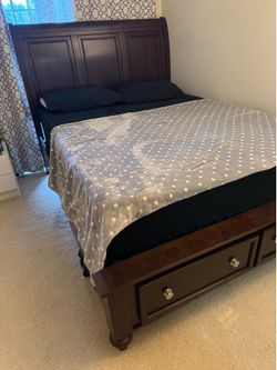 Queen Bed Frame & Mattress Set