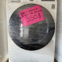 LG 24” Electric Dryer – 220V – $350 🔥