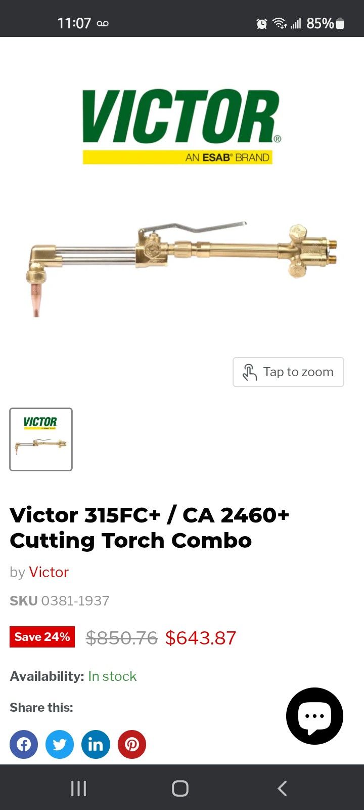 Victor Cutting Torch