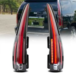 Vland 07-14 Cadillac Escalade 3th Gen LED Tail Lights with Sequential Turn Signal