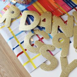 Packed party ‘spell it out’ customizable garland kit 73 characters