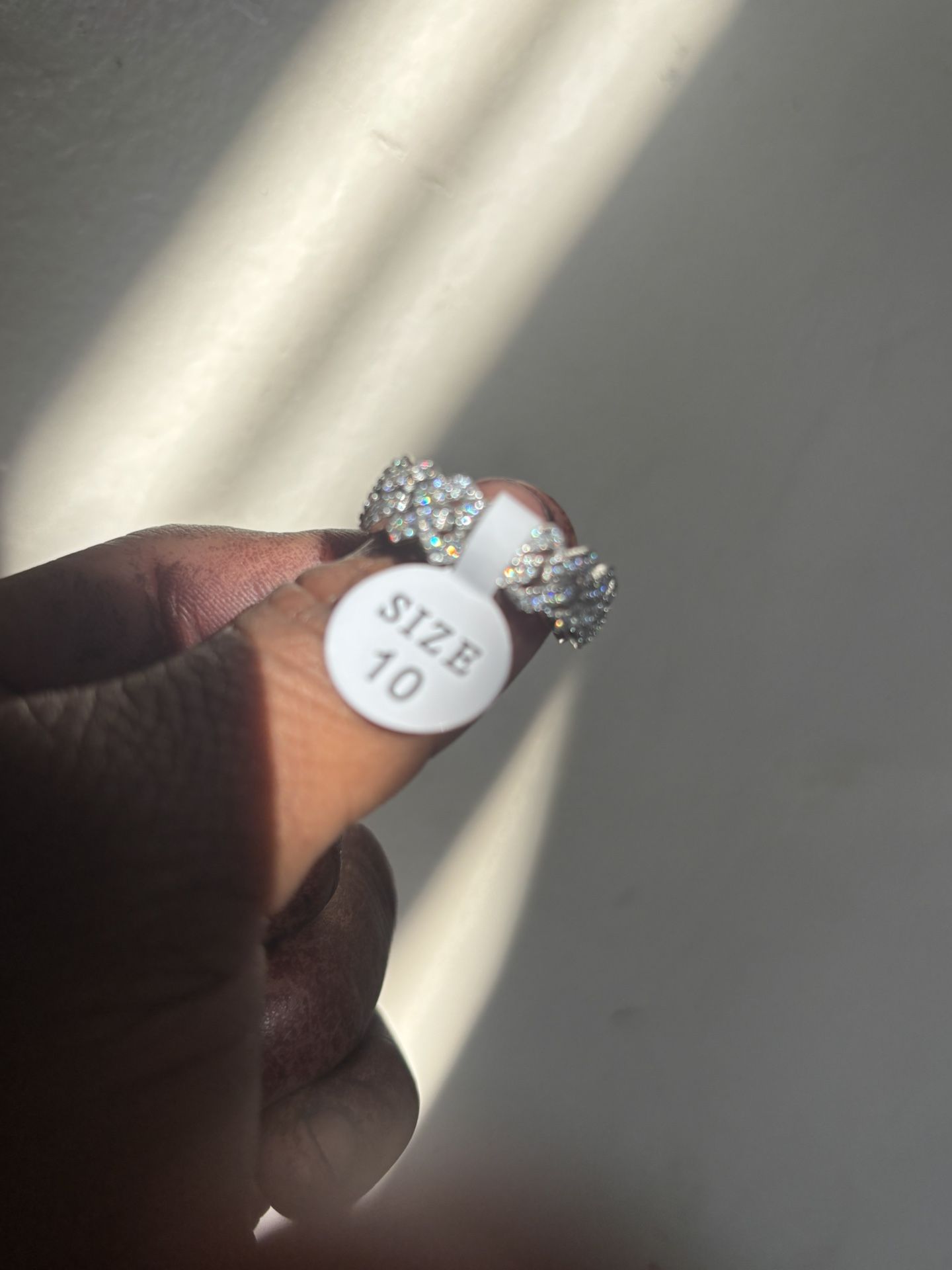 VVS Moissanite Engagement Cuban Ring