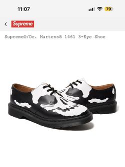 Supreme: Dr. Martens 1461: Size 11: Black And White 