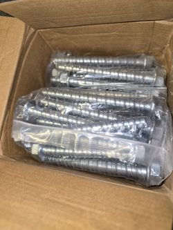 Tanderfio 60-Pack 1/2" x 5" Concrete Framing Hex Drive Screws – 9 Block