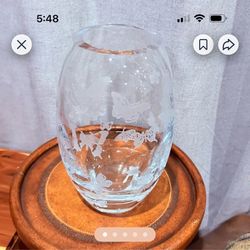 Crystal Butterfly Vase