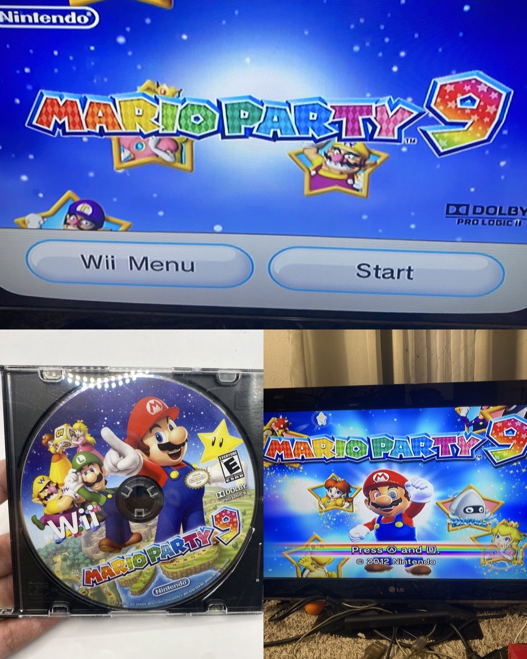 Mario Party 9 (Nintendo Wii, 2012) Disc Only Tested And Working Authentic MP9