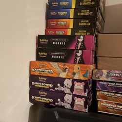 Pokémon Kanto Power, Marnie Premium, Hidden Fates 