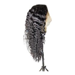 Lace front human hair in natural black #1B 24-28”