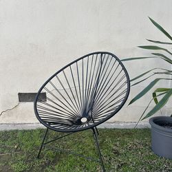 Acapulco Chair, Black (x2)