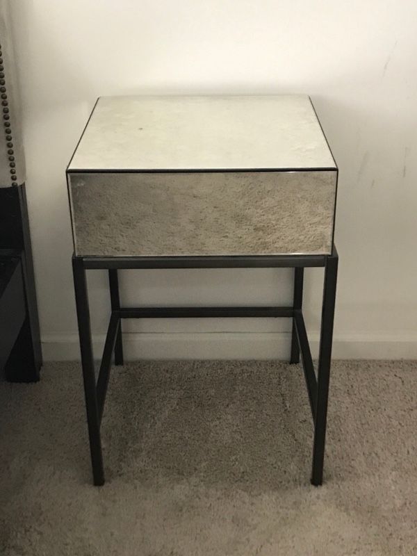 West Elm Foxed Mirror Nightstand (2 available)