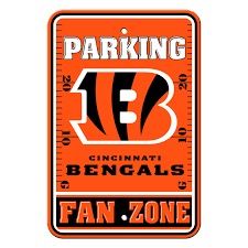 Cincinnati Bengals Fan Zone Parking Sign