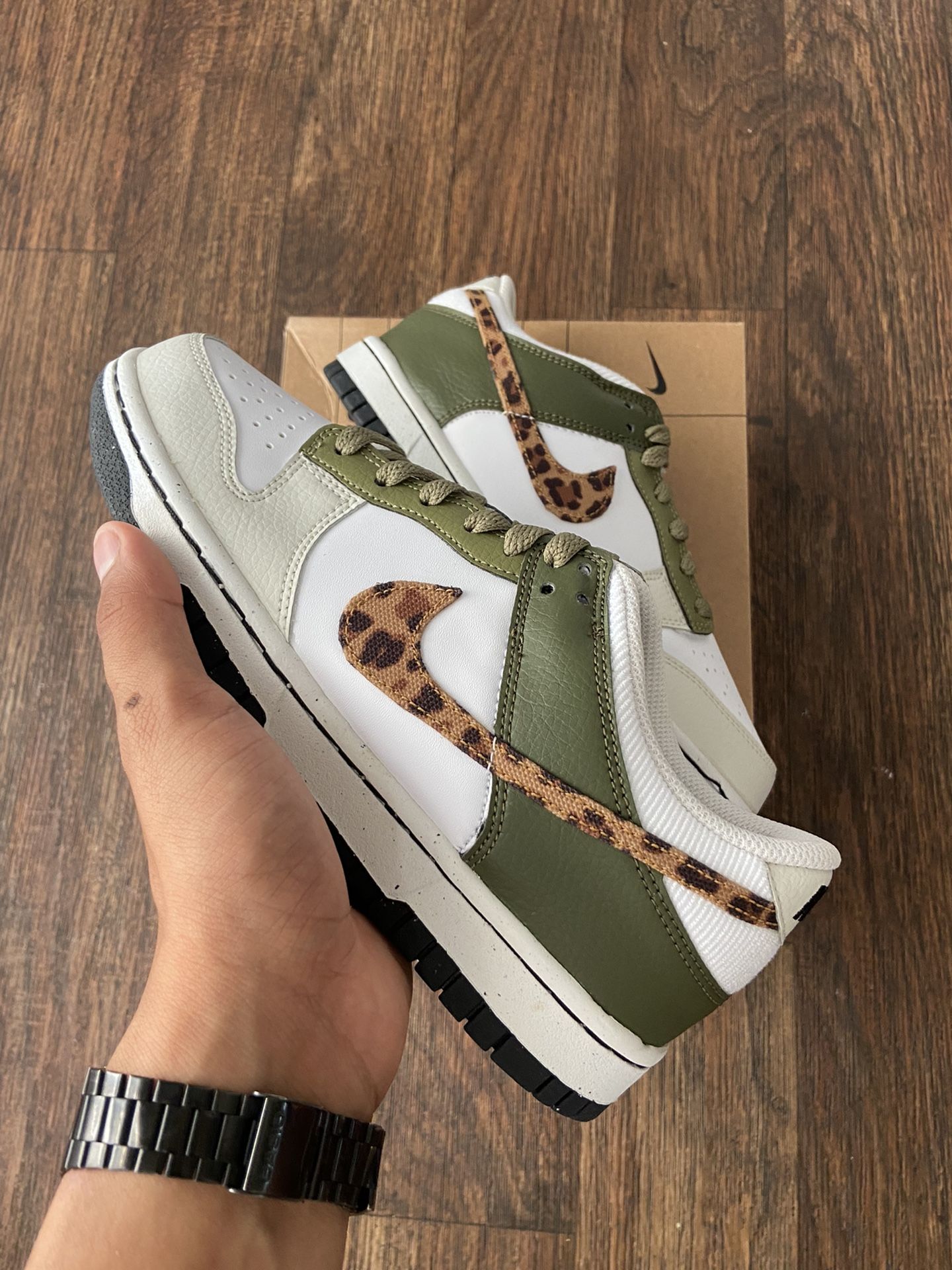 Nike Dunk Low Olive Leopard 