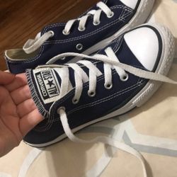 Kids blue Converse size 1