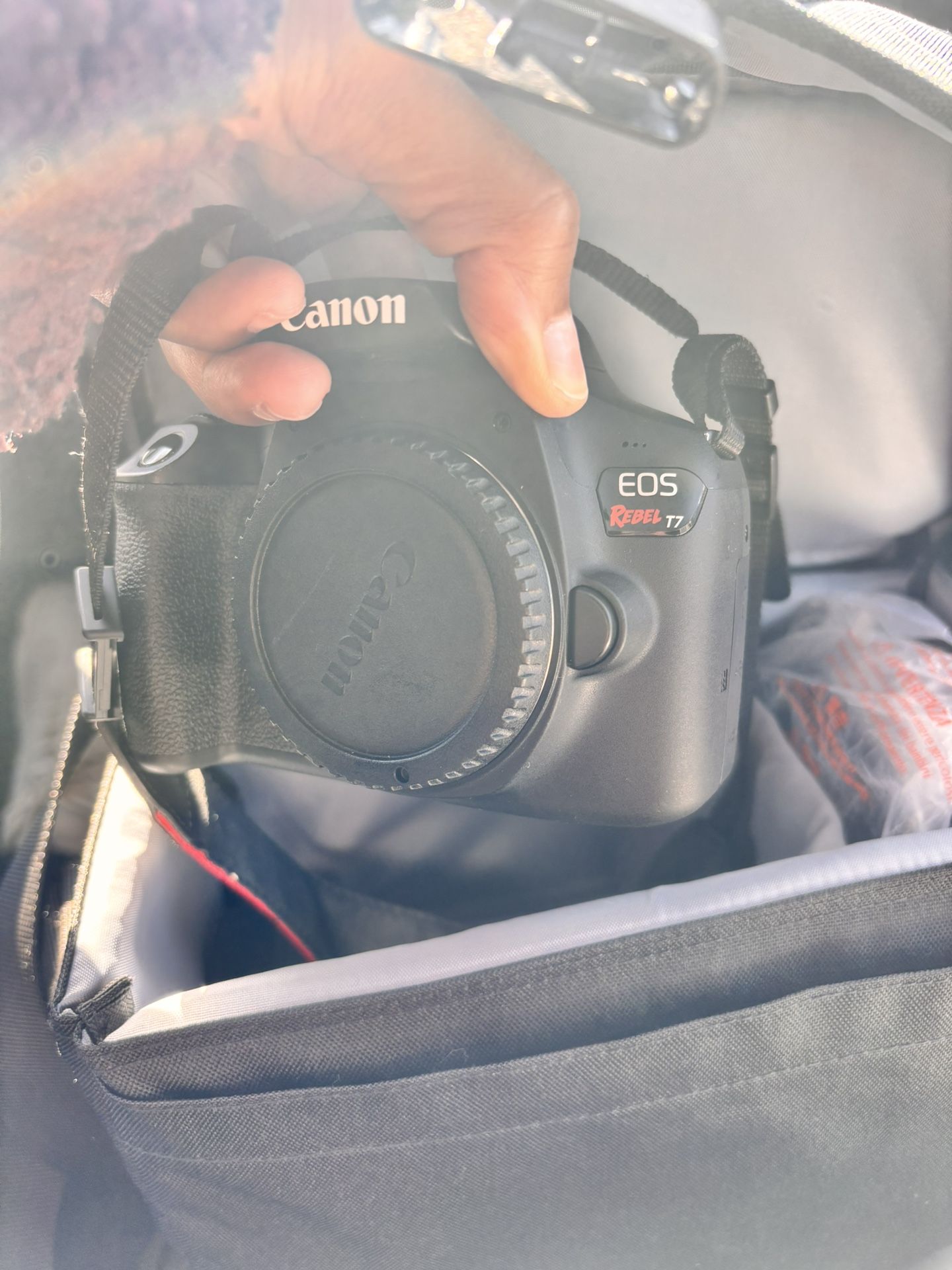 Canon Camera Set With Case Canon Rebel T7 EOS
