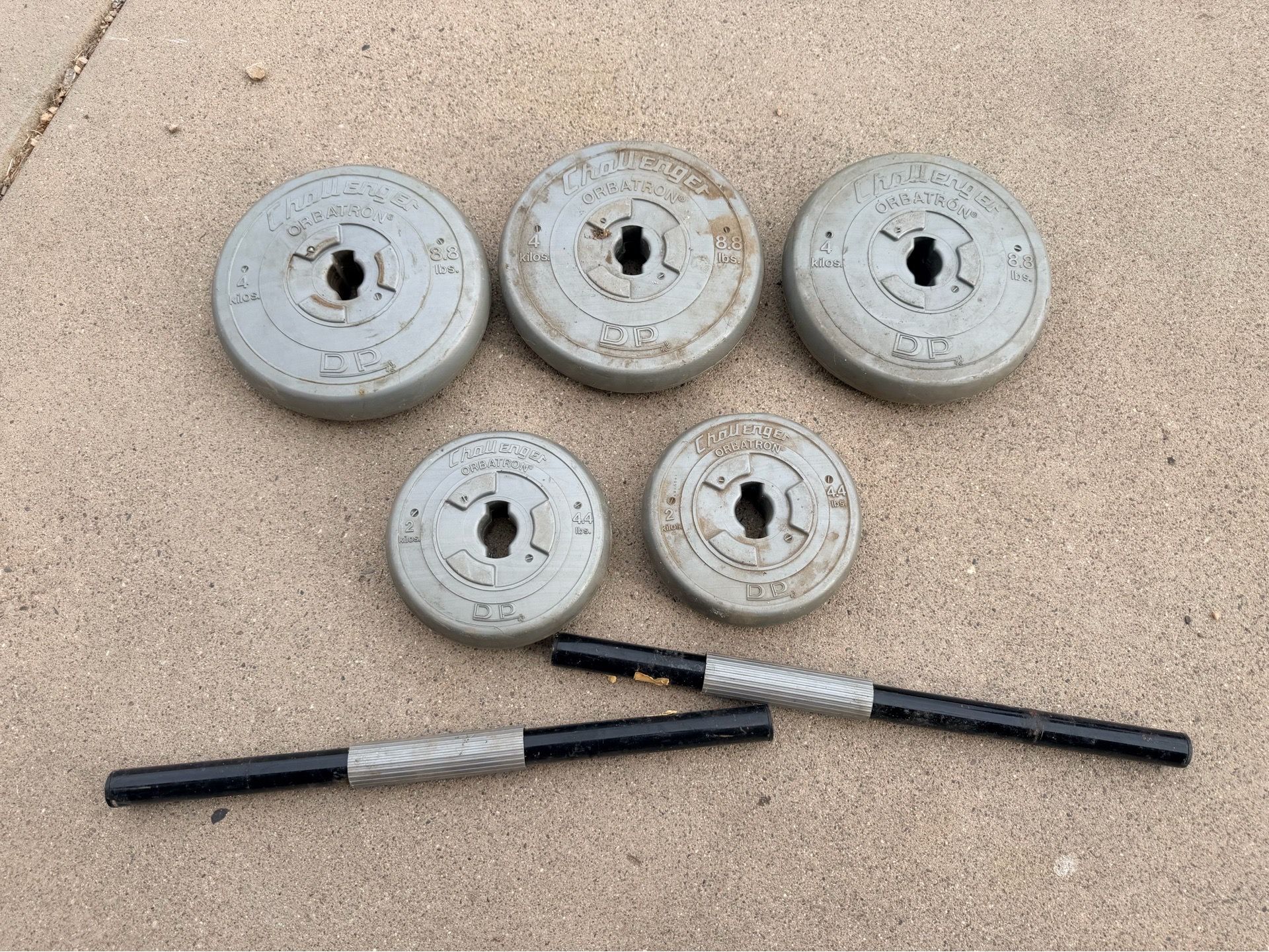 Challenger Obratron Dumbell Weight Set - 35lbs / 14 Kilos