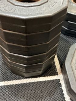 Iron Grip Urethane Olympic Weight Plates Set - 40 lbs Total