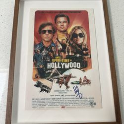 Once Upon a time In Hollywood glass framed picture