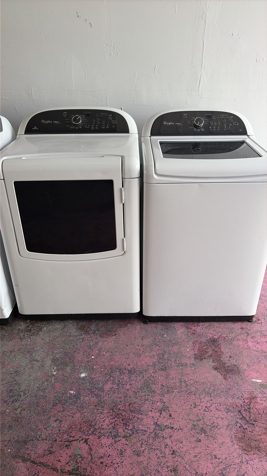 Washer and electric dryer