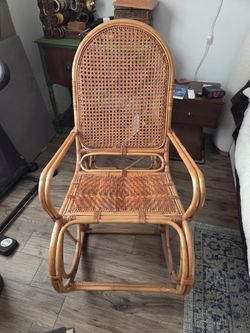 Natural Rattan Rocking Chair