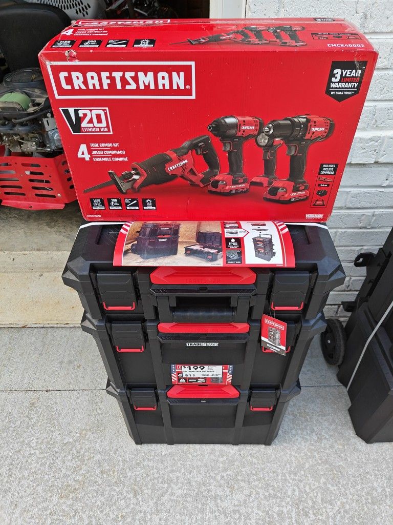 Craftsman With Versastack Combo Powertool Set 4tools