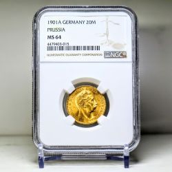 1901A German 20 Mark gold coin - (Spot Price Available Read Description)