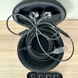 AKG Earbuds in Case 