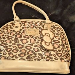 Sanrio Leopard Print Hello Kitty Purse 