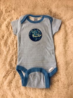 Starry Night patch onesie. Sewn by me