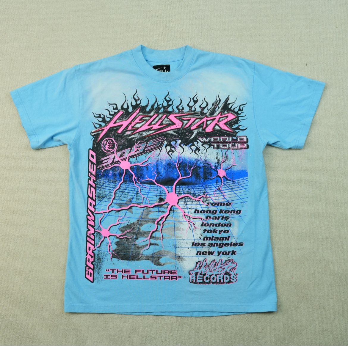 Blue Black And Pink Hellstar T-shirt