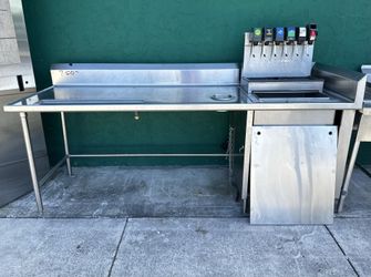 Used beverage table