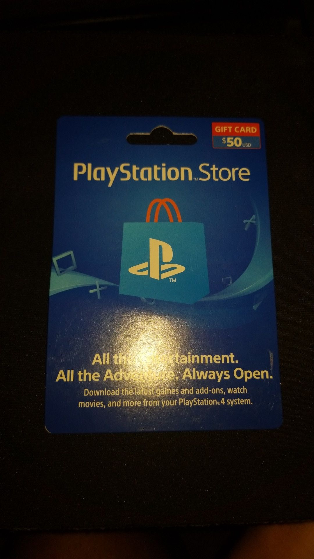 Untouched psn card for $50