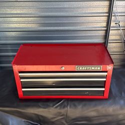 Craftsman 26-inch 3-Drawer Intermediate Tool Chest in red
