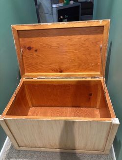 Wooden Blanket Trunk