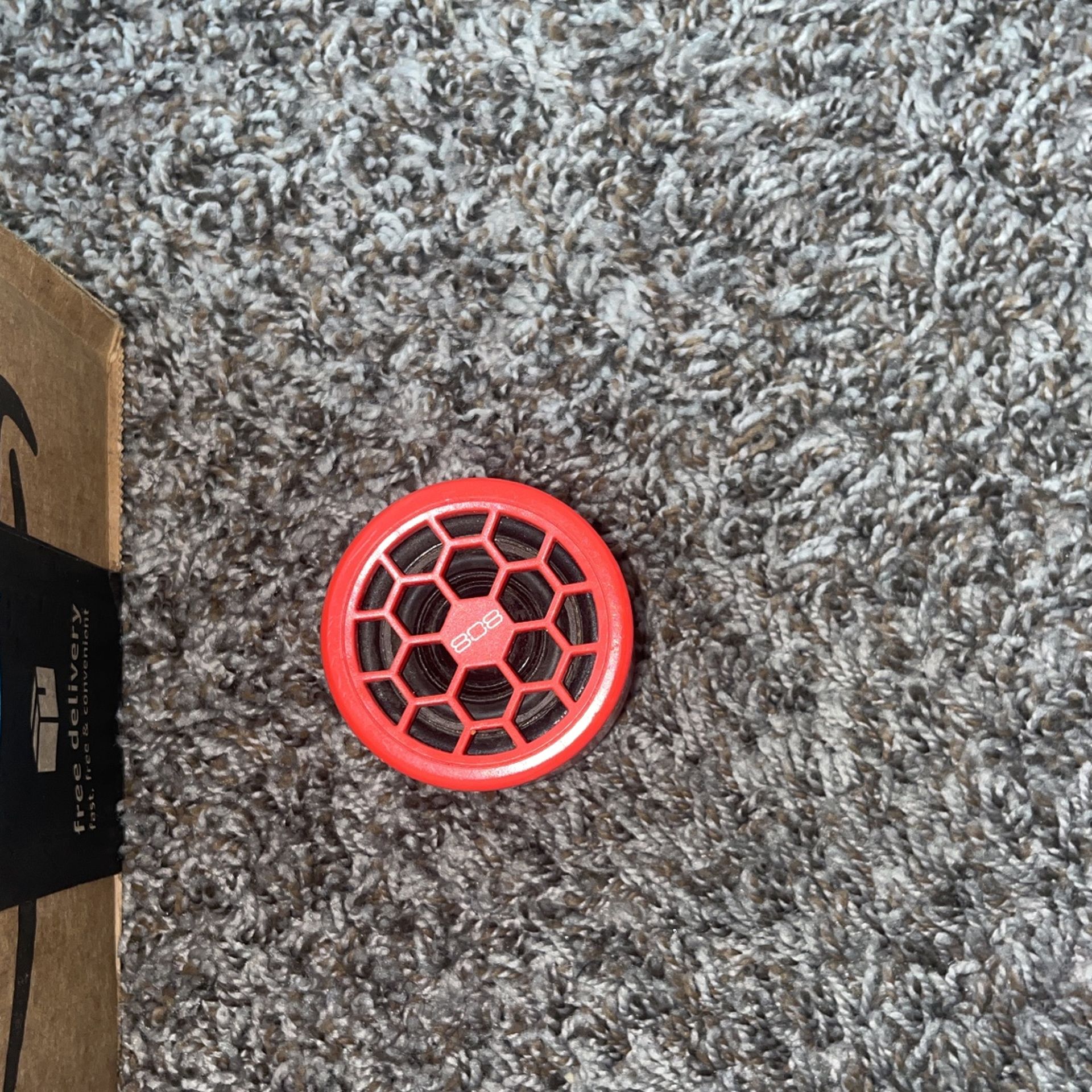 Red 808 Speaker With Bluetooth Connect 