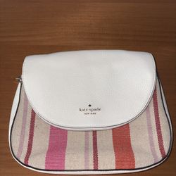 Authentic Kate Spade Striped Leather Crossbody