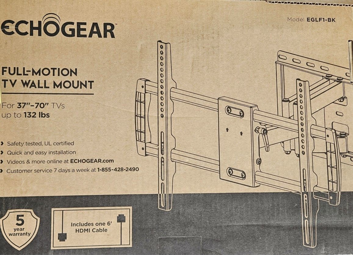 ECHOGEAR Full-Motion TV Wall Mount