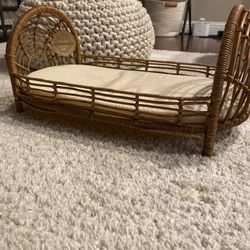 Cute Wicker Cat Bed