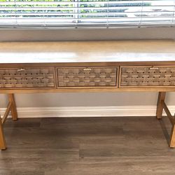Rattan Console Table