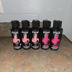 Five Artic Fox Hair Dye Bottles