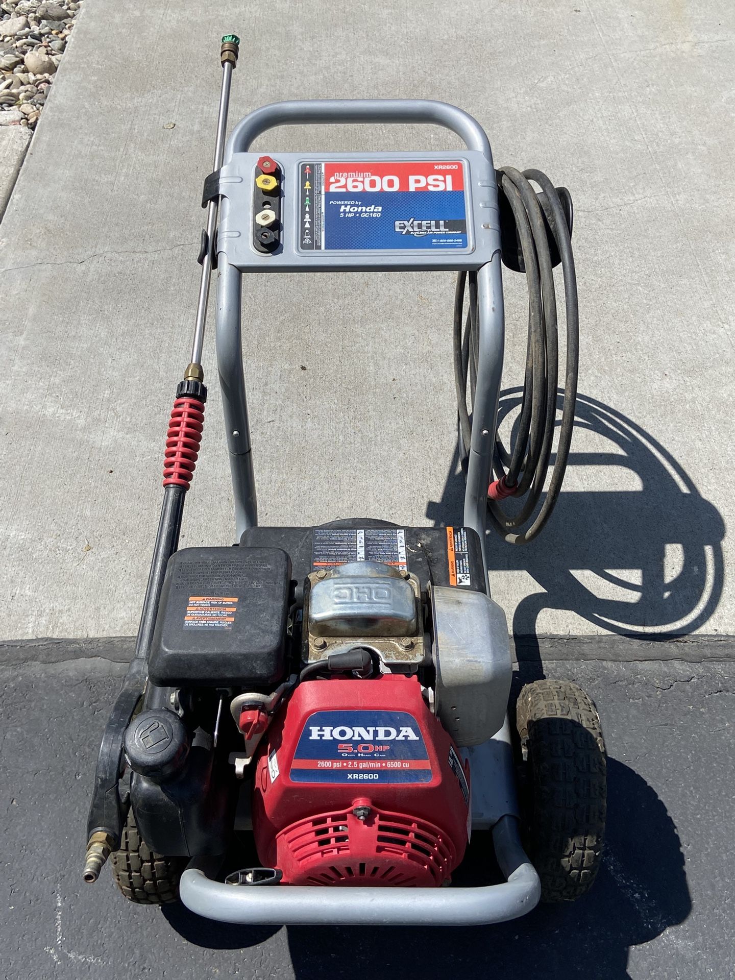 XR2600 HONDA EX-CELL MODEL PRESSURE WASHER