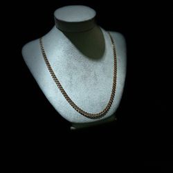 Cuban Flat Link Chain 14k