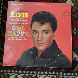 Elvis Girl Happy Vintage Vinyl LP 1965 RCA Victor Record LSP-3338