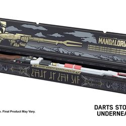 NERF Star Wars Amban Phase-Pulse Blaster The Mandalorian, Scope with Illuminated Lens, 10 Darts, Blaster Sounds, 50.25 Inches Long