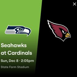6 Tickets Section 117 Row 11 Lower Level With Orange Parking Pass To Seahawks And Cardinals.  Asking $225 Each.