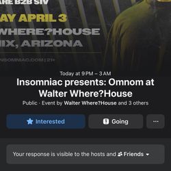 Omnom Walter's Where House Tickets