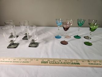 Retro Stemware glasses -  2 different sets
