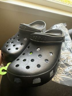 CLASSIC, BLACK CROCS W10/M8